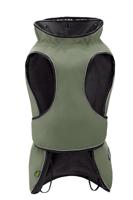 HUNTER Hondenjas Uppsala, kleur: kaki, 2-in-1 ontwerp met uitneembare binnenvoering, waterafstotend, reflecterende biezen, gesloten buikzijde, optimale pasvorm, maat: 25 - thumbnail