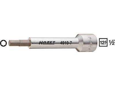 HAZET Verlengstuk 4910-8 · 1/2 inch (12,5 mm) vierkant hol · Binnen-zeskant-profiel · SW 8 mm