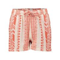 Geisha zomer short meisjes - fancy woven - oranje / off wit - thumbnail