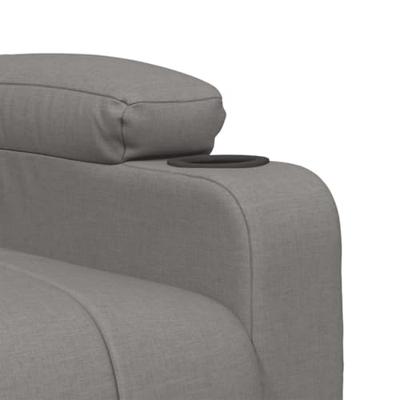 Sta-op-massagestoel stof taupe