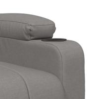 Sta-op-massagestoel stof taupe - thumbnail