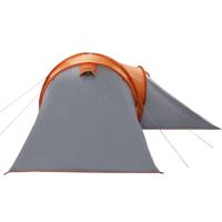 Koepeltent 6-persoons waterdicht grijs en oranje - thumbnail