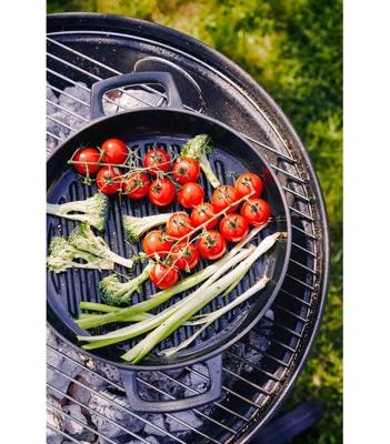 Alva Grillpan - Grillplaat - Nori - Gietijzer ø 28 cm - geëmailleerde anti-aanbaklaag Alva Grillpan - Grillplaat - Nori - Gietijzer ø 28 cm - geëmailleerde anti-aanbaklaag