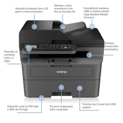 Multifunctionele Printer Brother MFC-L2827DWXL