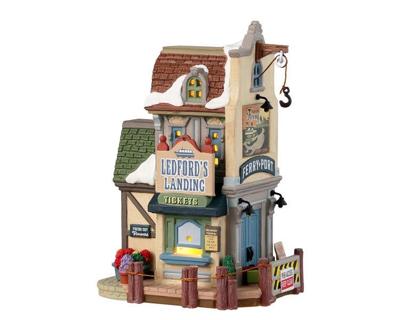 Lemax ledford&apos;s landing verlicht kersthuisje Plymouth Corners 2023