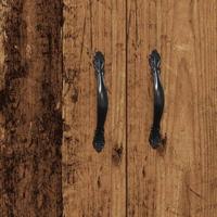 Dressoir 69,5x34x90 cm bewerkt hout oud houtkleurig - thumbnail