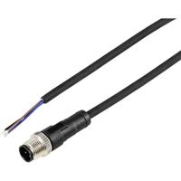TRU COMPONENTS TC-12833132 Sensor/actuator aansluitkabel M12 Aantal polen (sensoren): 3 Stekker, recht 2 m 1 stuk(s) - thumbnail