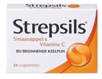 Strepsils Sinaasappel / Vitamine C 24 Zuigtabletten - thumbnail