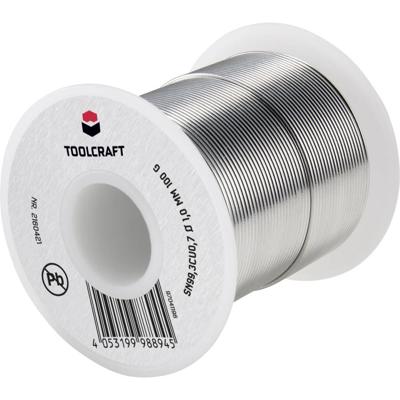 TOOLCRAFT Soldeertin, loodvrij Spoel Sn99,3Cu0,7 ROL1 100 g 1 mm TOOLCRAFT Soldeertin, loodvrij Spoel Sn99,3Cu0,7 ROL1 100 g 1 mm
