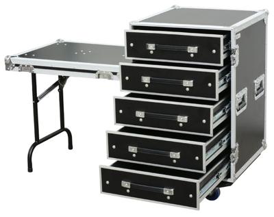 Power Dynamics PD-FA6 5 Laden flightcase met tafel
