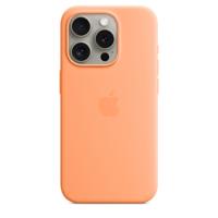 Apple Silicone MagSafe Case iPhone 15 Pro Orange Sorbet - thumbnail