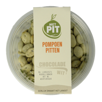 Met PIT Pompoenpitten witte chocolade 150 Gram - thumbnail