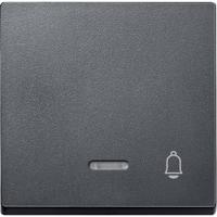 Merten 430814 Wisselschakelaar Afdekking System M Antraciet 1 stuk(s) - thumbnail