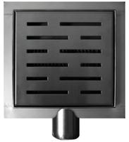 RVS Doucheput 15x15cm met Flens / 3de Generatie - thumbnail