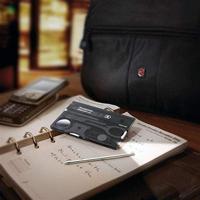 Victorinox SwissCard Lite 0.7333.T3 Zakgereedschapsset Aantal functies 13 Onyx (transparant) - thumbnail