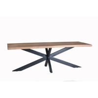Sohome Eettafel 'Yannick Spider' Mangohout en staal, 240 x 100cm - thumbnail