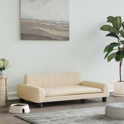 Hondenmand 90x53x30 cm stof crmekleurig