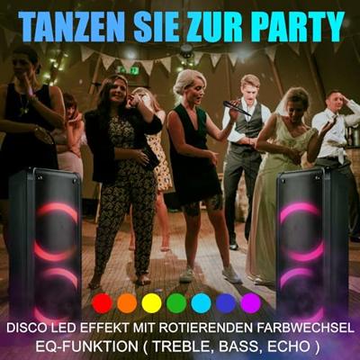 Reflexion Audio Bluetooth luidspreker USB, AUX Zwart
