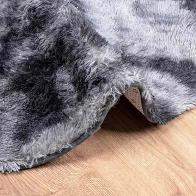 Hoogpolig vloerkleed NAVARRA 300x200 cm polyester donkergrijs