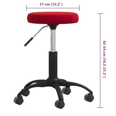 VidaXL Massagekruk fluweel wijnrood