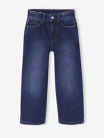 Ruime meisjesjeans MorphologiK met een smalle taille donkerblauw - thumbnail