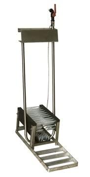 Laarzenrein 3 borstels laag RVS