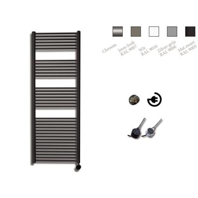 Elektrische Design Radiator Sanicare Plug En Play 172 x 60 cm Mat Zwart Thermostaat Zwart 1127 Watt Sanicare