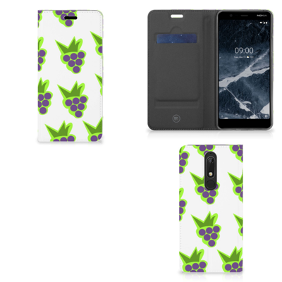 Nokia 5.1 (2018) | Flip Style Cover | Druiven Nokia 5.1 (2018) | Flip Style Cover | Druiven