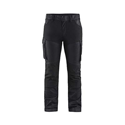 Blåkläder Dames service werkbroek denim stretch 71471147 | Marineblauw/Zwart | Maat 40 - 7330509718124