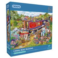 Canal Boat Blooms Puzzel 1000 Stukjes - thumbnail
