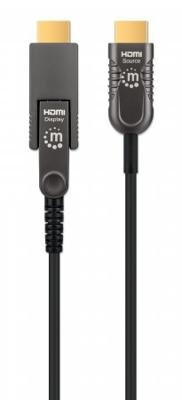 Manhattan 355520 HDMI-kabel HDMI Aansluitkabel HDMI-A-stekker, HDMI-micro-D-stekker 30 m Zwart 4K UHD Manhattan 355520 HDMI-kabel HDMI Aansluitkabel HDMI-A-stekker, HDMI-micro-D-stekker 30 m Zwart 4K UHD