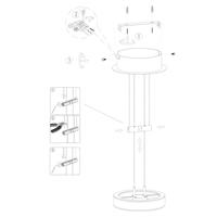 Steinhauer Strakke led hanglampPiola RVS - 3500ST - thumbnail