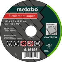 Metabo 616195000 Doorslijpschijf recht 115 mm 25 stuk(s) Tegels, Klinker, Keramiek - thumbnail