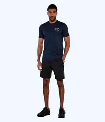 EA7 Emporio Armani 7M000299 T-Shirt Heren Donkerblauw - Maat S - Kleur: Donkerblauw | Soccerfanshop