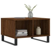 Salontafel 60x50x36,5 cm bewerkt hout bruineikenkleurig - thumbnail