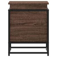 VidaXL Opbergbox met deksel 40x40x51,5 cm bewerkt hout bruin eiken - thumbnail