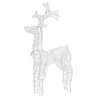 VidaXL Kerstversiering rendier 90 led's 60x16x100 cm acryl - thumbnail