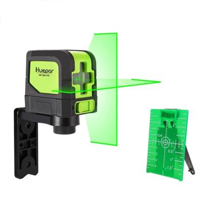 9011G 1V1H 15mW 2 lijn groene Beam Laser niveau die betrekking hebben op muren en Floors(Green)
