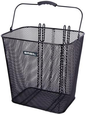 Basil cardiff - fietsmand - achterop - zwart