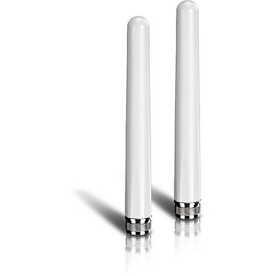 TRENDnet TEW-AO57 5/7 dBi Dual Band Omni-Antenna Kit voor buiten, N-stekker, ondersteunt 2,4 en 5 GHz ronde straalantennes