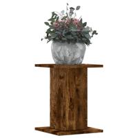 VidaXL Plantenstandaards 2 st 30x30x40 cm bewerkt hout gerookt eiken - thumbnail