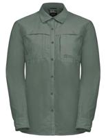Jack wolfskin Barrier L/S Shirt Dames Hedge Green XL - thumbnail