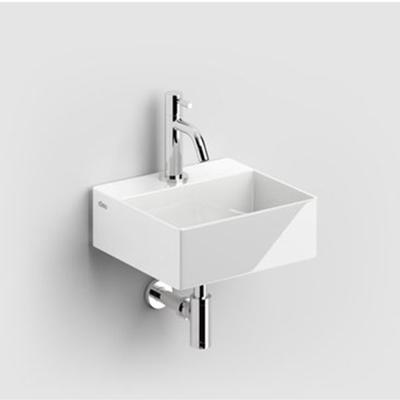 Fontein Clou Flush Rechthoek 28x27x10cm Keramiek Wit 1 Kraangat met Afvoer