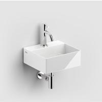 Fontein Clou Flush Rechthoek 28x27x10cm Keramiek Wit 1 Kraangat met Afvoer - thumbnail