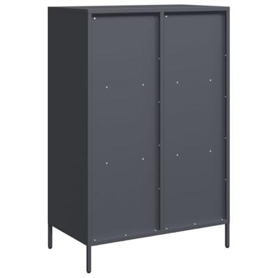 Hoge kast 68x39x103,5 cm staal antracietkleurig
