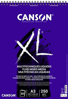 Tekenblok Canson XL Mix Media Wit A4 Papier 5 Stuks 30 Lakens 300 g/m²