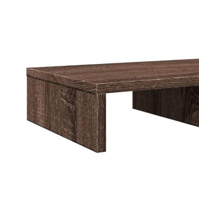 VidaXL Monitorstandaard 50x27x10 cm bewerkt hout bruin eikenkleurig