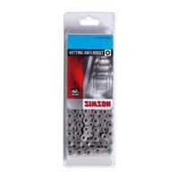 Simson ketting normaal anti-roest - fietsketting 1/2x1/8 - 112 schakels - grijs - thumbnail