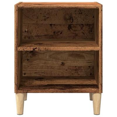 Nachtkastjes 2 st 40x30x50 cm bewerkt hout oud houtkleurig