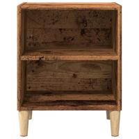 Nachtkastjes 2 st 40x30x50 cm bewerkt hout oud houtkleurig - thumbnail